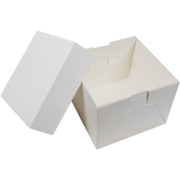 Box - 10” with Lid - White