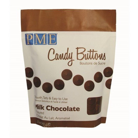 PME - chocolate brown candy buttons