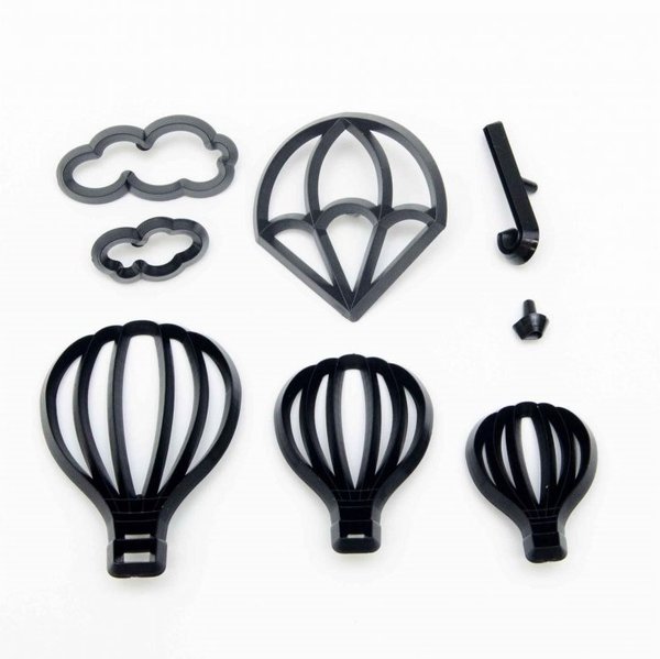 Patchwork - Themed Cutter - Hot Air Balloons, Umbrella & Parachute