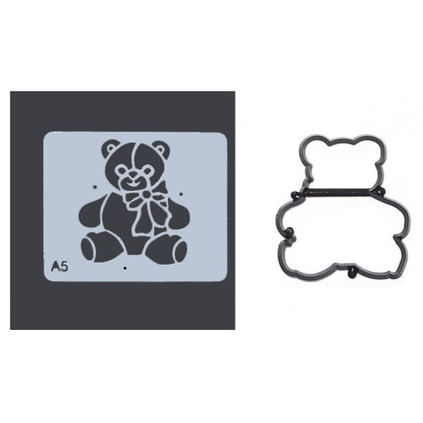 Patchwork - Themed Cutter - Teddy Bear - Stencil & Cutter Set