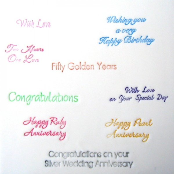 Patchwork - Themed Cutter - Celebration Lettering (Wedding & Anniversary &  Birthday)