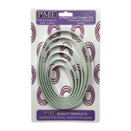 PME – Shape Cutter - 6 Piece Oval Set