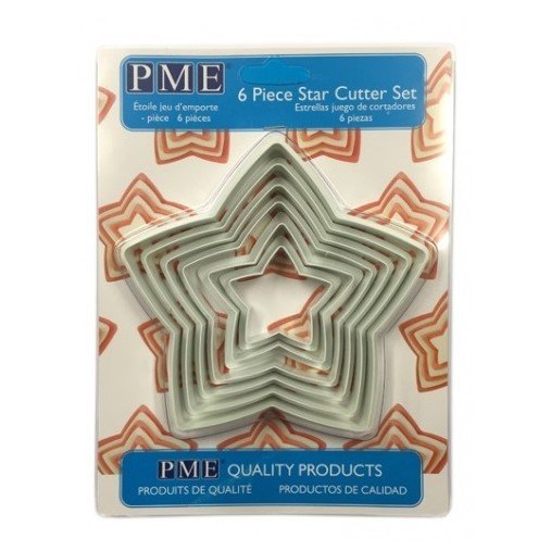 PME – Shape Cutter - 6 Piece Star Set