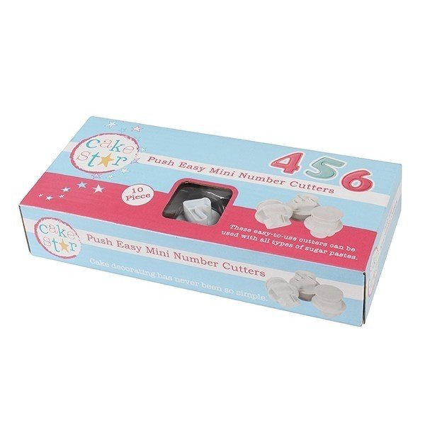 Cake Star - Push Easy Mini Number Cutters