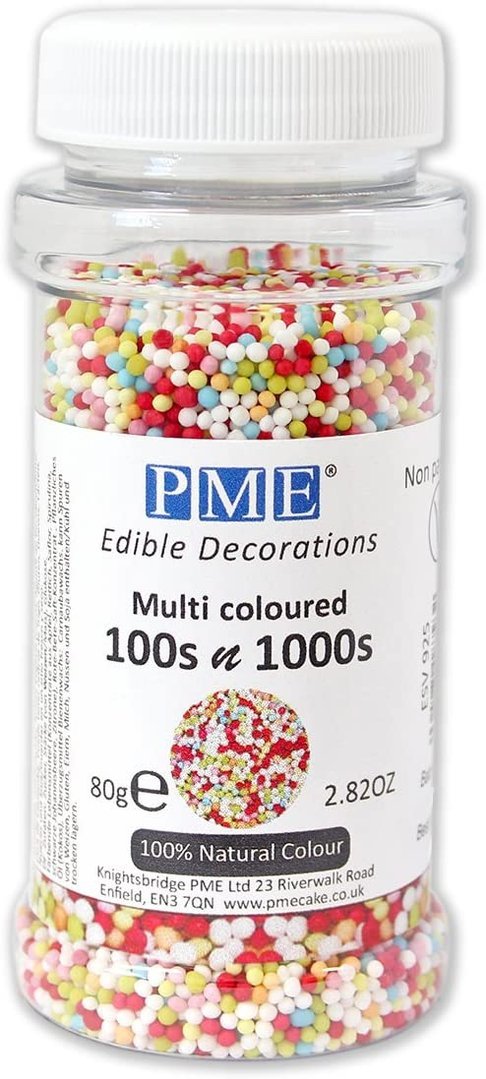 PME Edible Multi Coloured 100's & 1000's