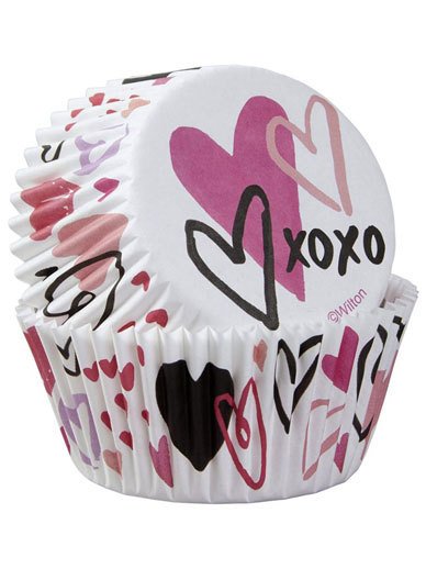Valentines cupcake cases xoxo