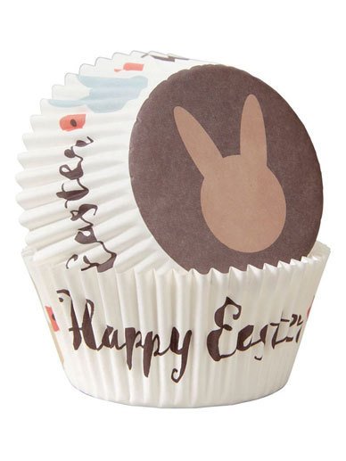 Wilton - Happy Easter Rabbit 75 Cupcake Cases