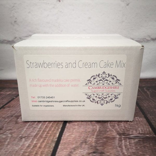 CSS - Cake Mix 1kg - Strawberries and Cream