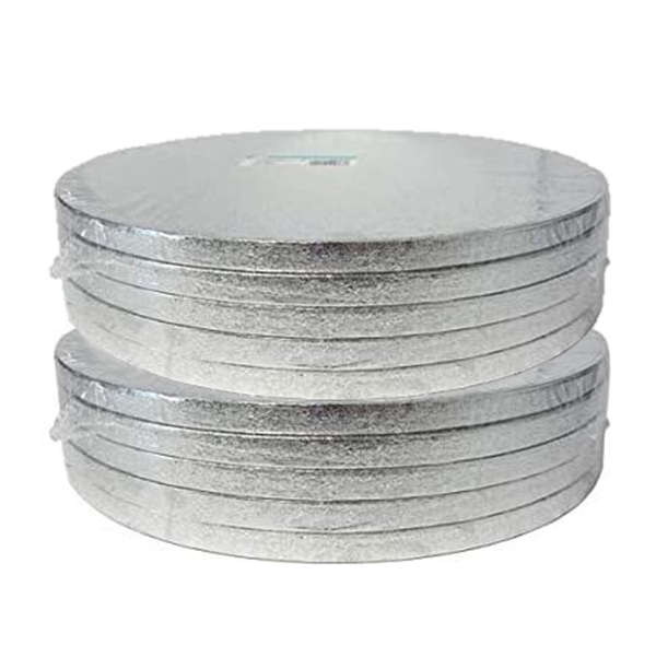 Bulk Buy - Drum - 12” Round - Silver x 10
