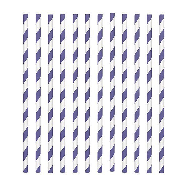Purple paper straws