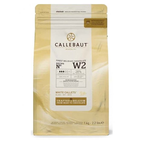Callebaut - White Belgian Chocolate Callets 1kg