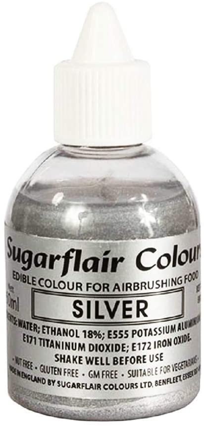 Sugarflair airbrush colour silver