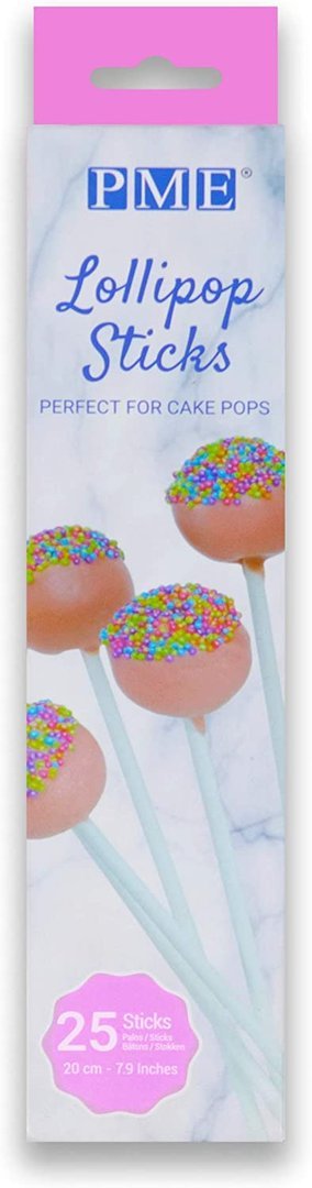 7.9 inch PME Lollipop Sticks 20 cm Pack of 25 