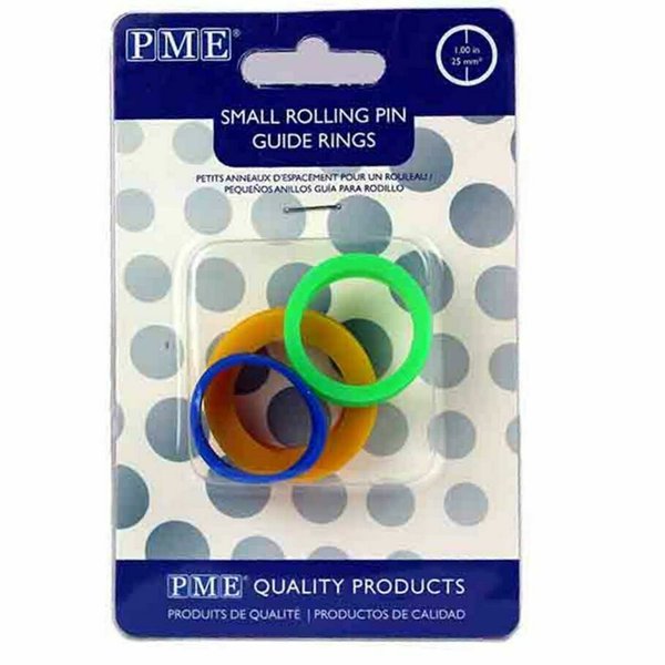 PME - Rolling Pin Guide Rings - Small set of 3