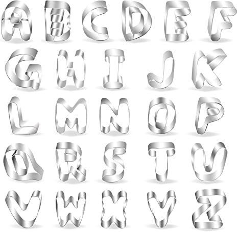 Decopac - A-Z Metal Alphabet Cutters 26 Pieces