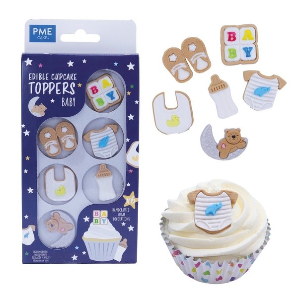 PME - Edible Cupcake Toppers - Baby