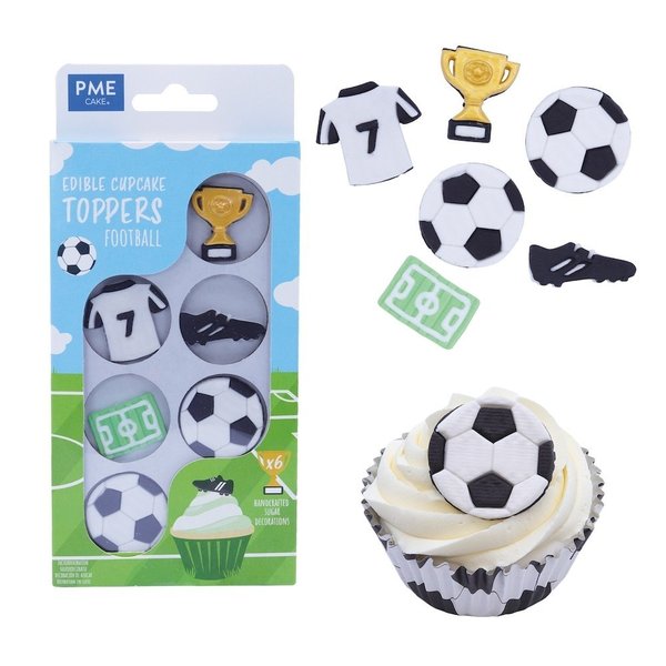 PME - Edible Cupcake Toppers - Football
