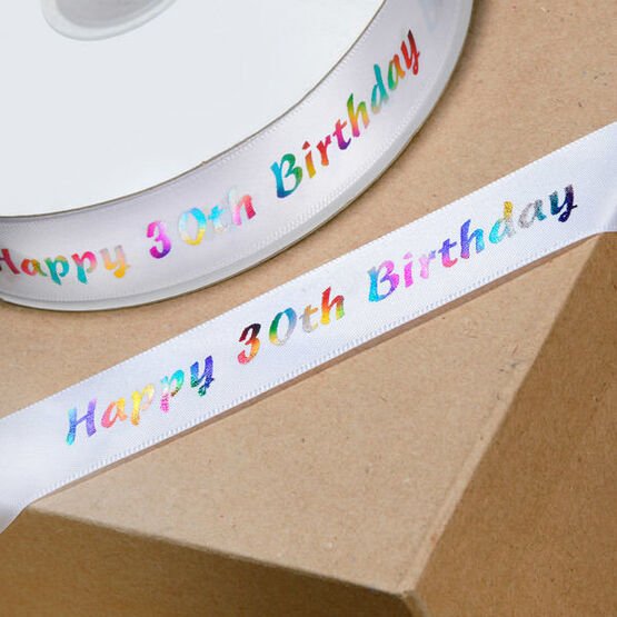 Ribbon - Happy 30th Birthday - 23mm